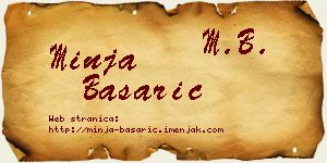 Minja Basarić vizit kartica